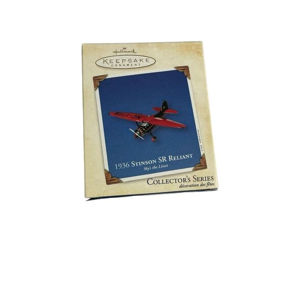 2003 Hallmark 7th Sky's the Limit 1936 Stinson SR Reliant New but SDB w/ Price - Picture 1 of 5